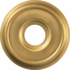 ABUS roset til dørspion - Guld