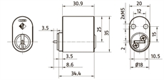 Målskitse - Oval cylinder