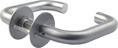 Lockit dørgreb 1024 U-form 19mm.m/roset massiv