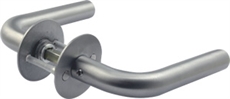 Lockit dørgreb 1025 L-form 19mm.m/roset massiv